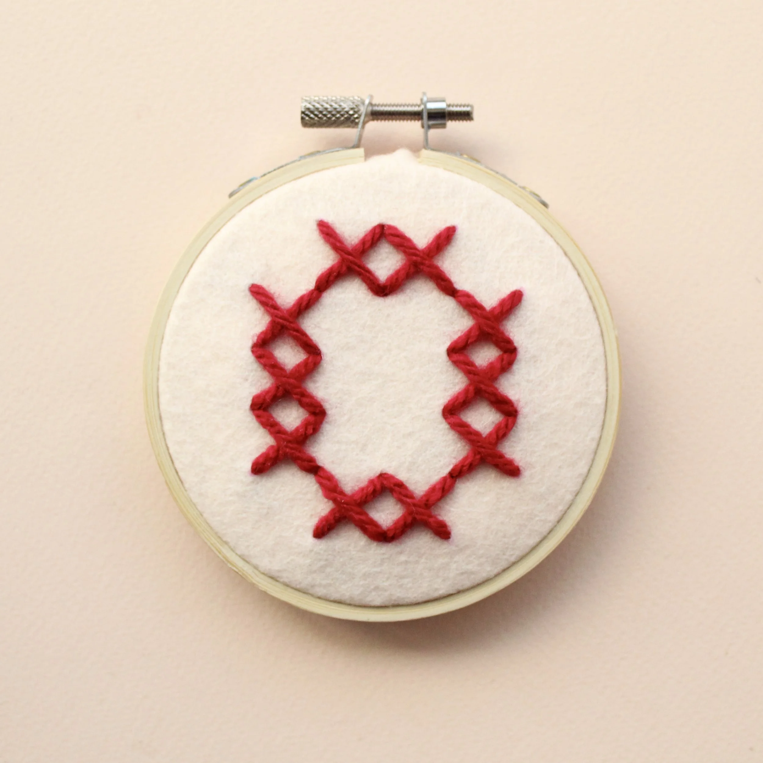 Initial Hoop DIY Embroidery Kit by Cotton Clara