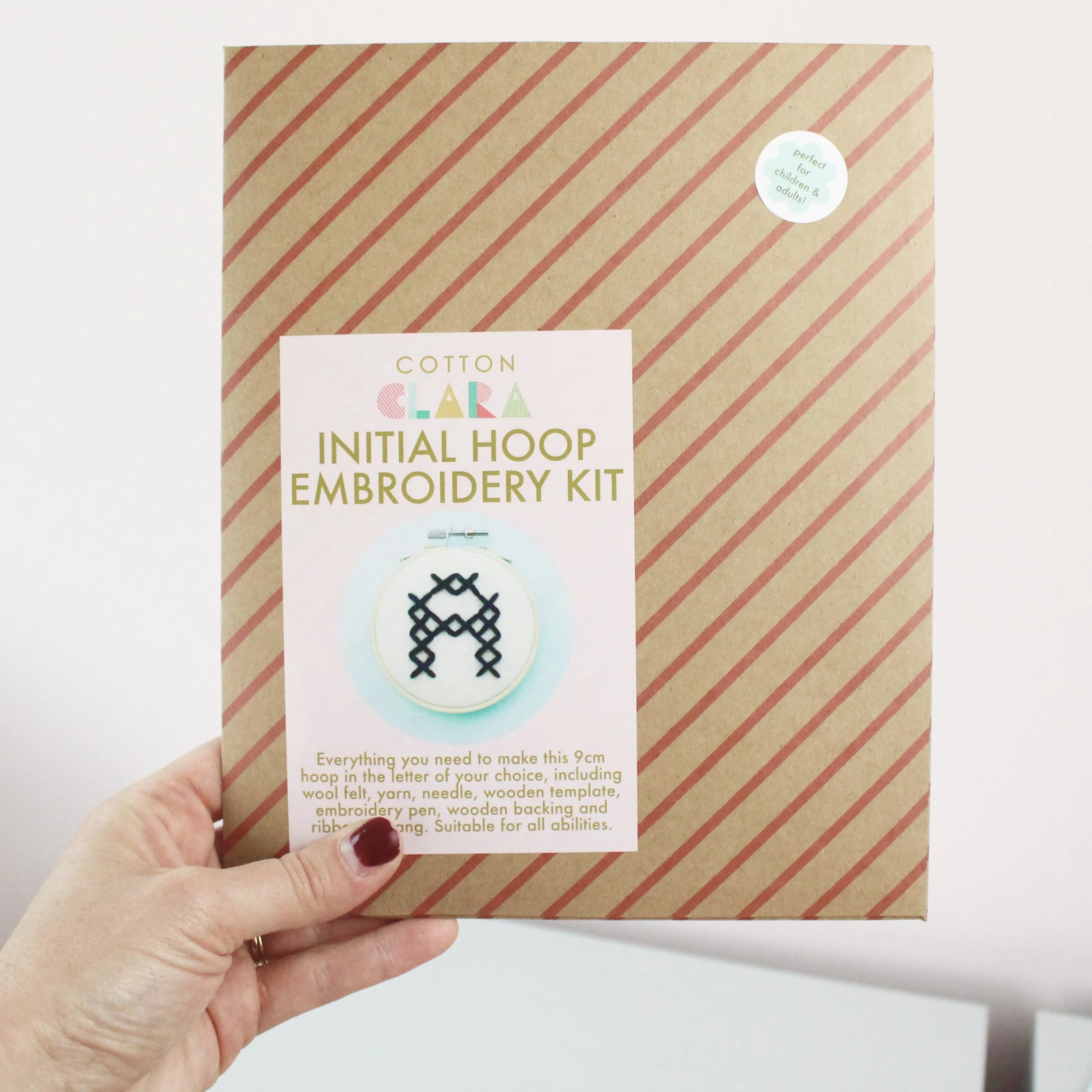 Initial Hoop DIY Embroidery Kit by Cotton Clara