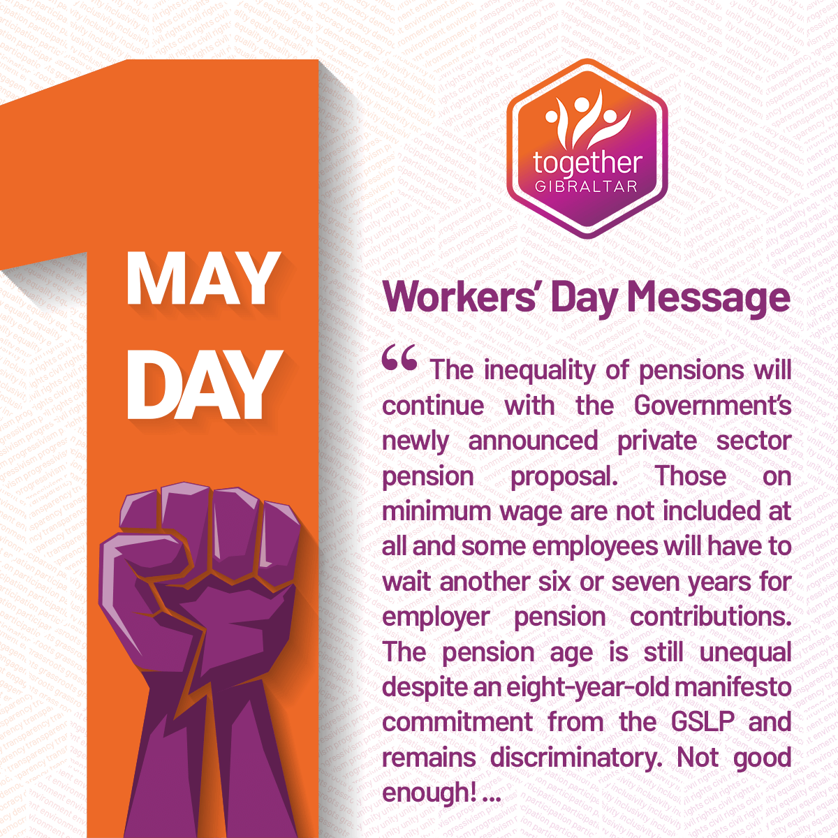 Workers' Day Message