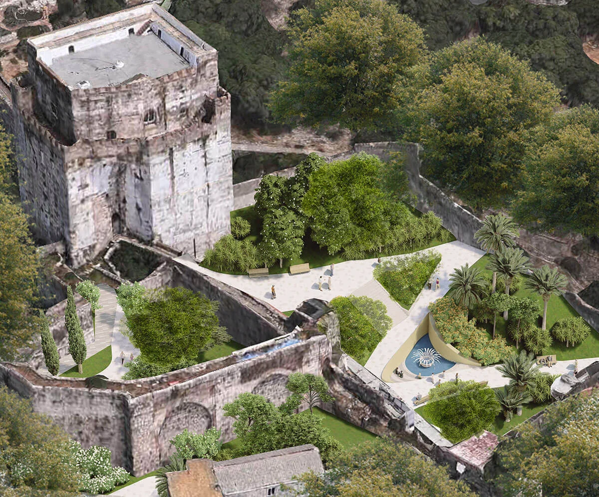 Moorish Castle gardens
