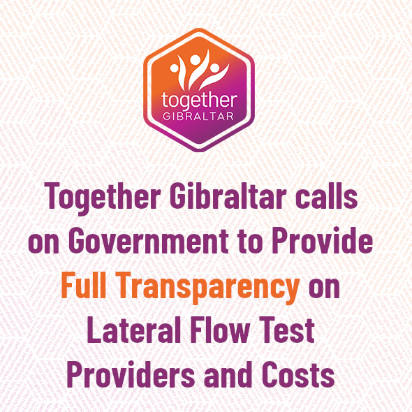 TG calls on Government to Provide Full Transparency on  Lateral Flow Test Providers and Costs