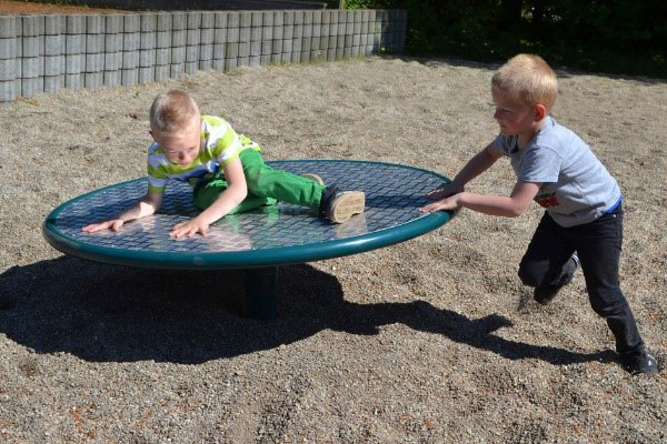 flat roundabout for playground