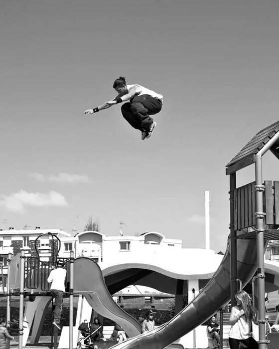 Parkour jumping