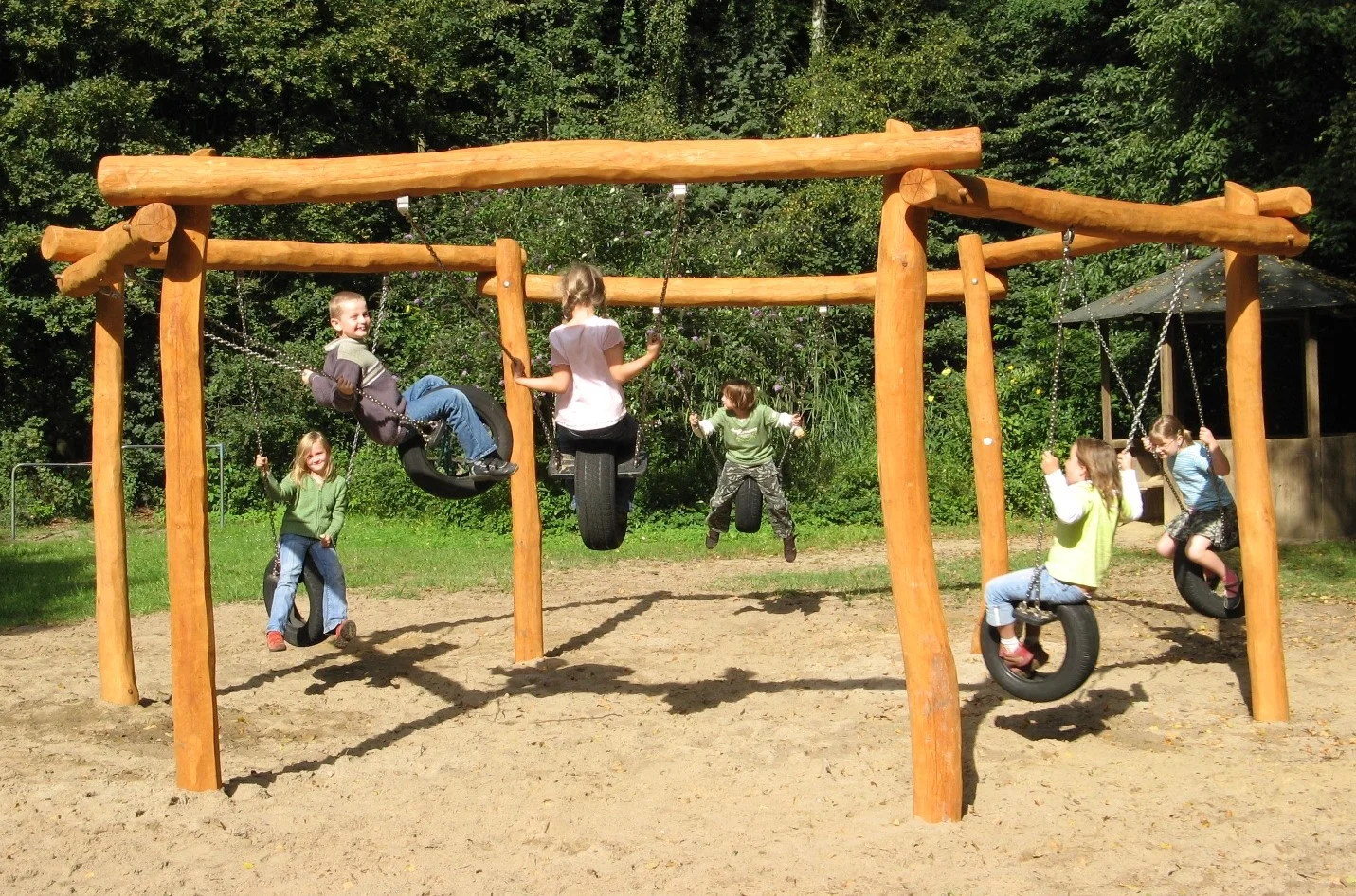 Wooden Commercial Playground Equipment