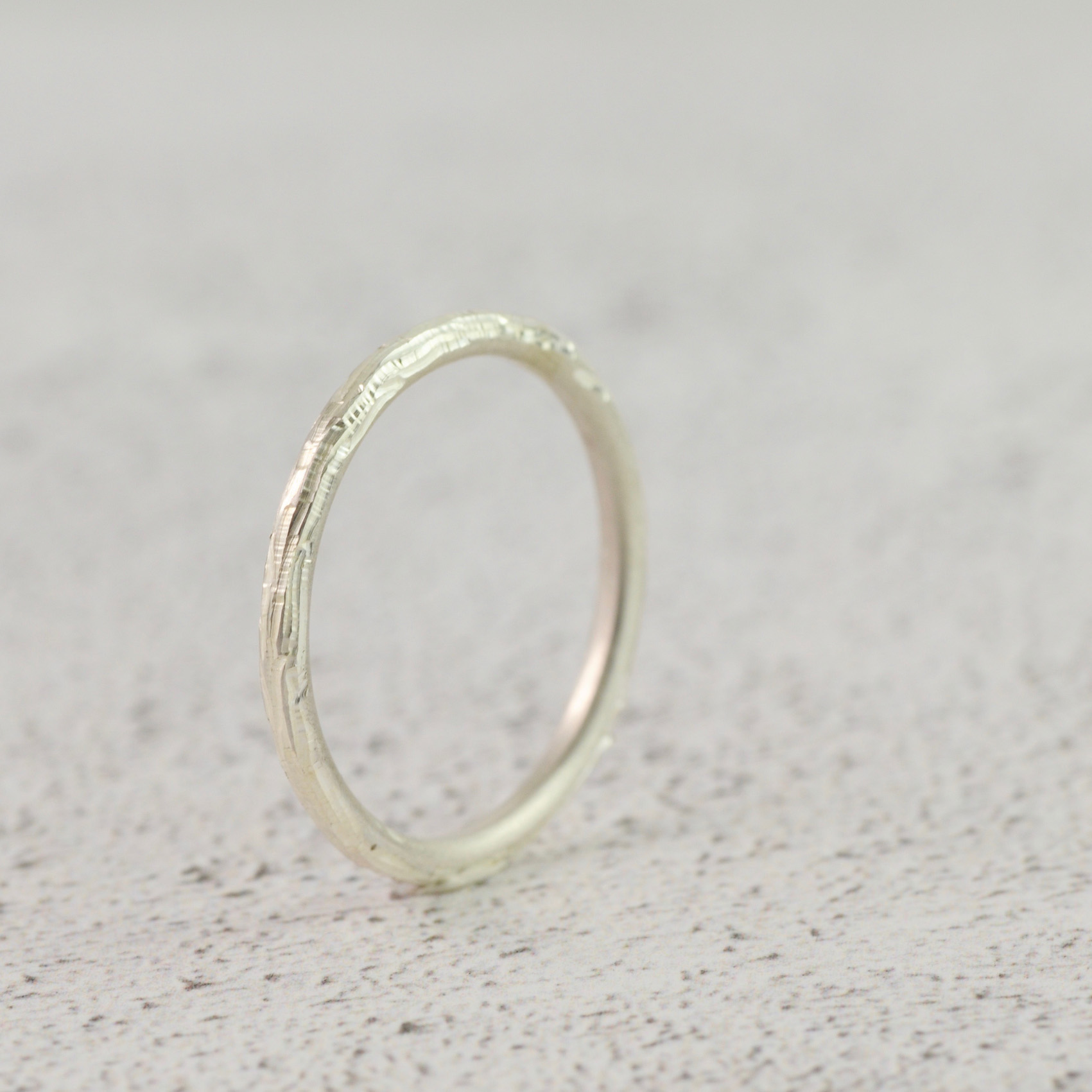 Medium engraved silver stacking ring.jpg