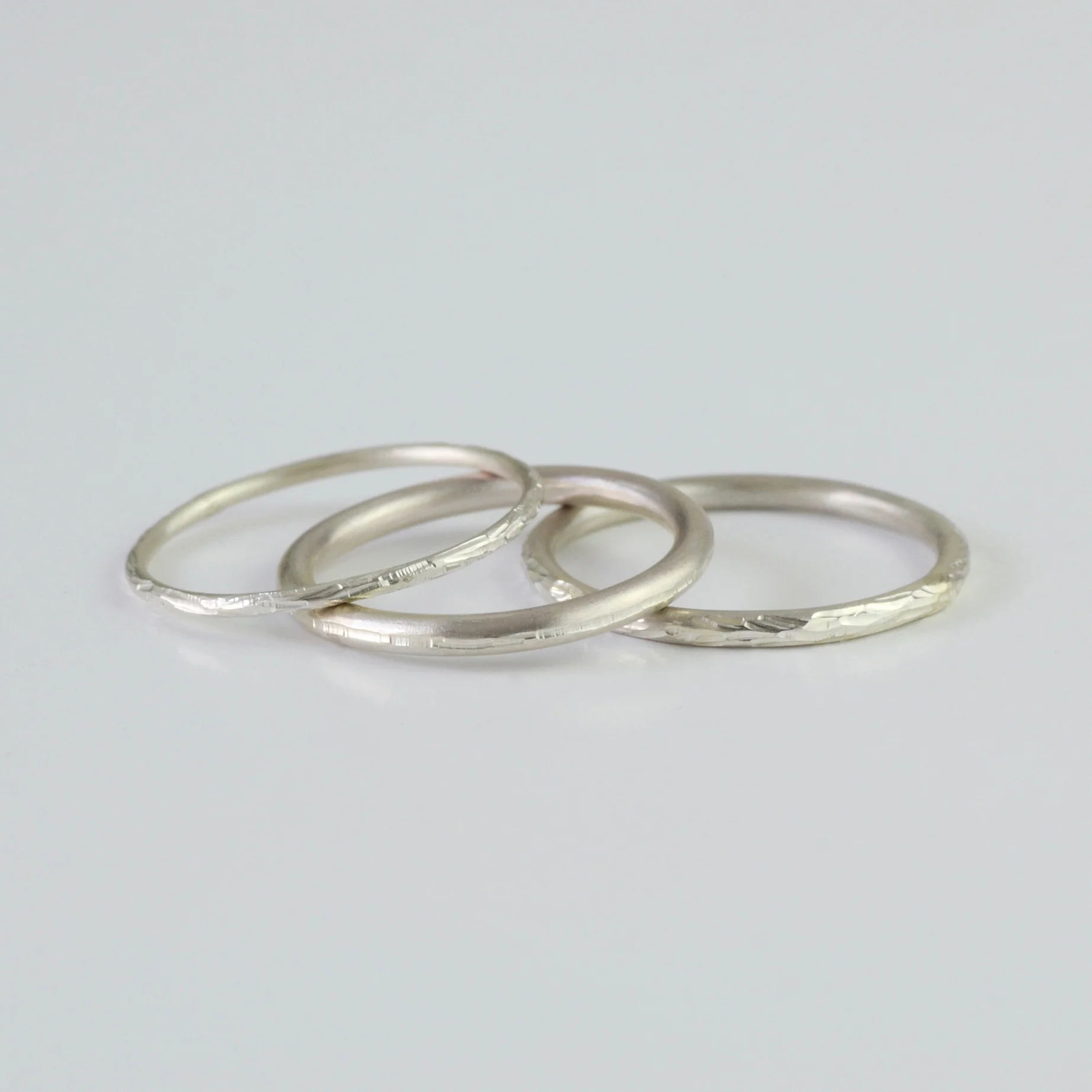 Selection of silver stacking rings.jpg