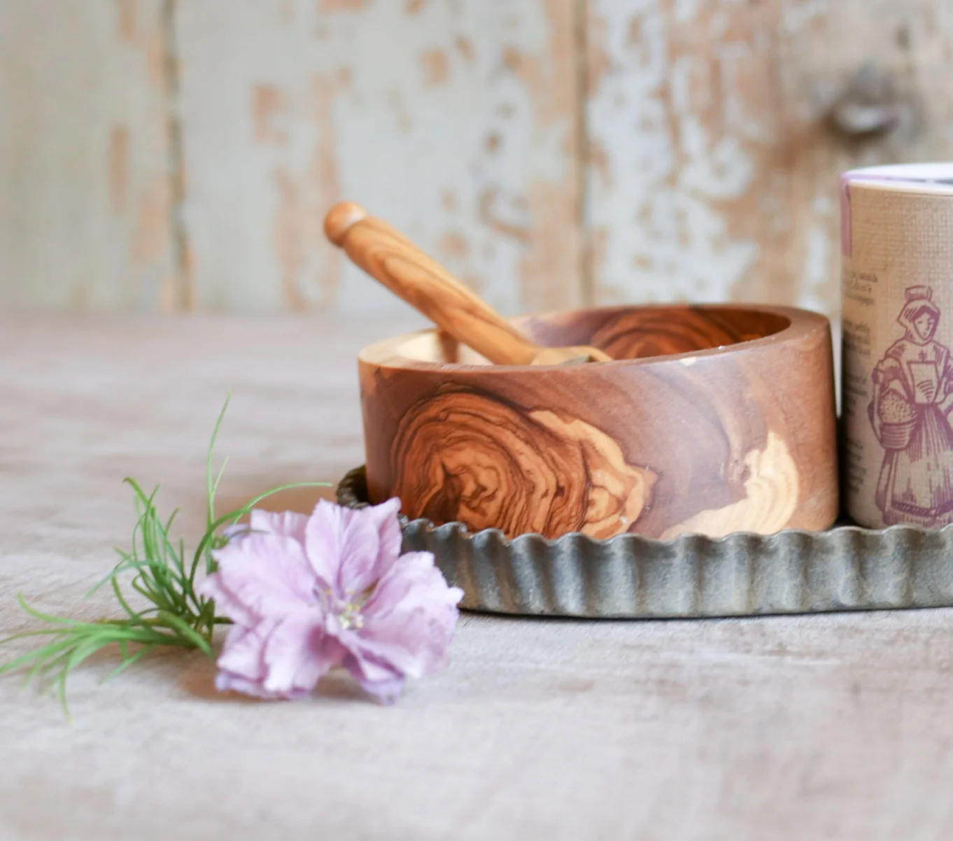 Olive Wood Salt Bowl