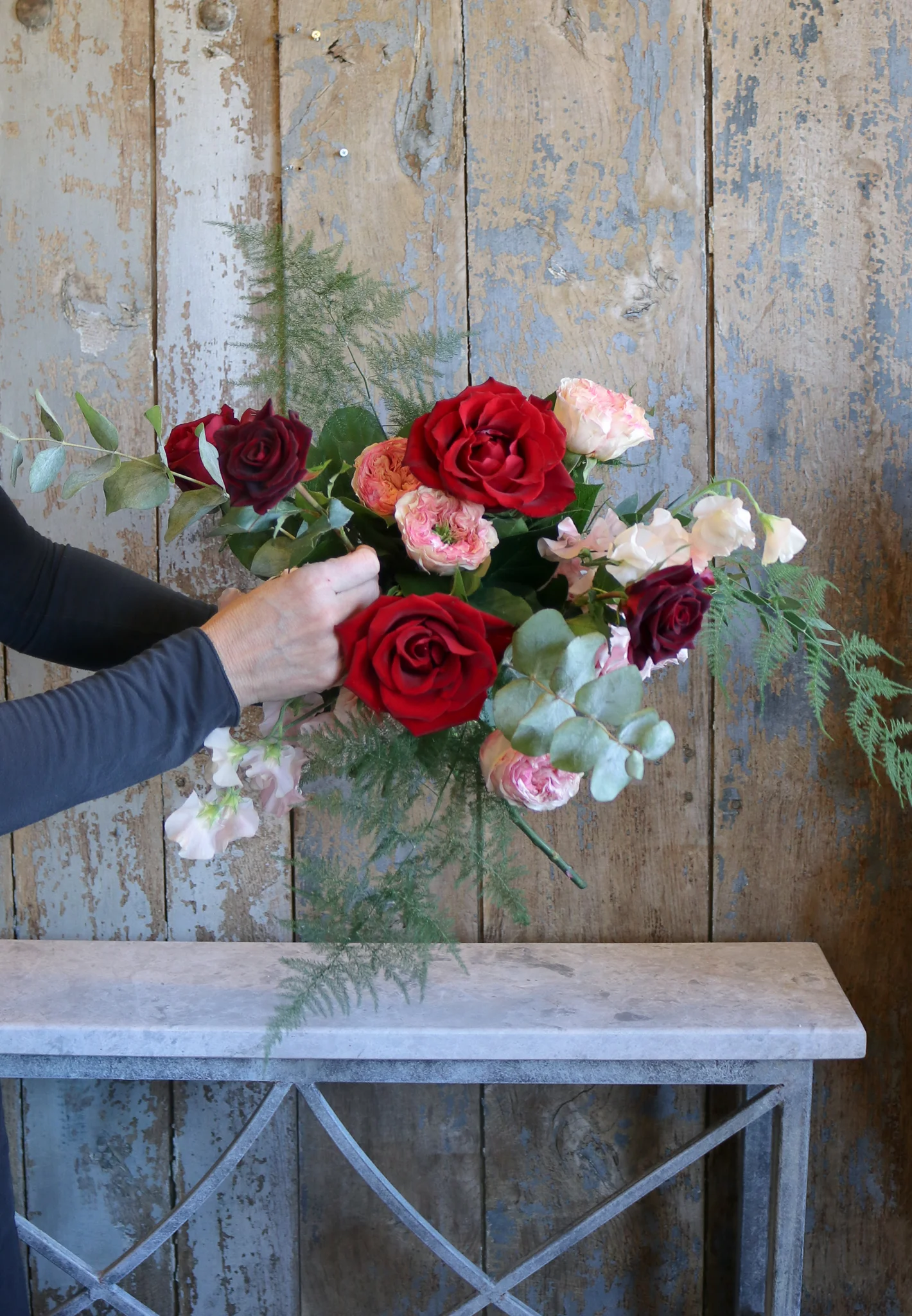 Creating a Hand-Tied Bouquet for Valentine’s Day
