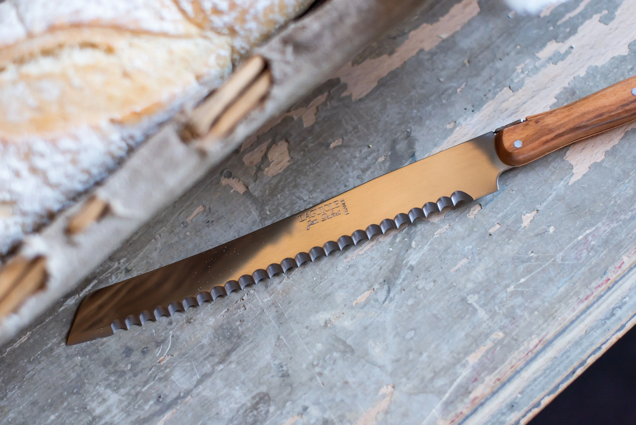 Laguiole French Baguette Bread Knife Jean Dubost Cutlery