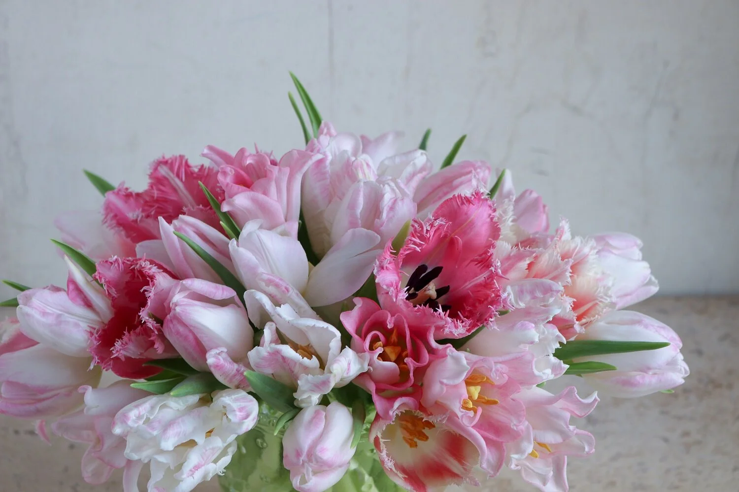 Pink Tulips Flower Arrangement Delivery by Les Fleurs Andover MA