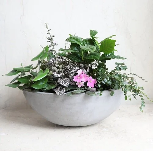 ferm living plant box warm grey Plant box Two-Tier in Light Grey by Ferm Living