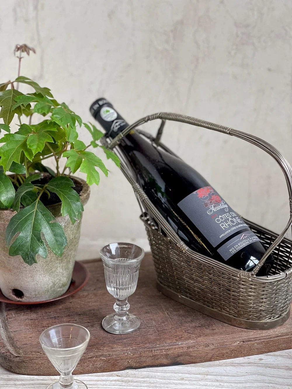 Wine Basket Woven Wine Bottle Holder Wicker Basket Wicker Wine