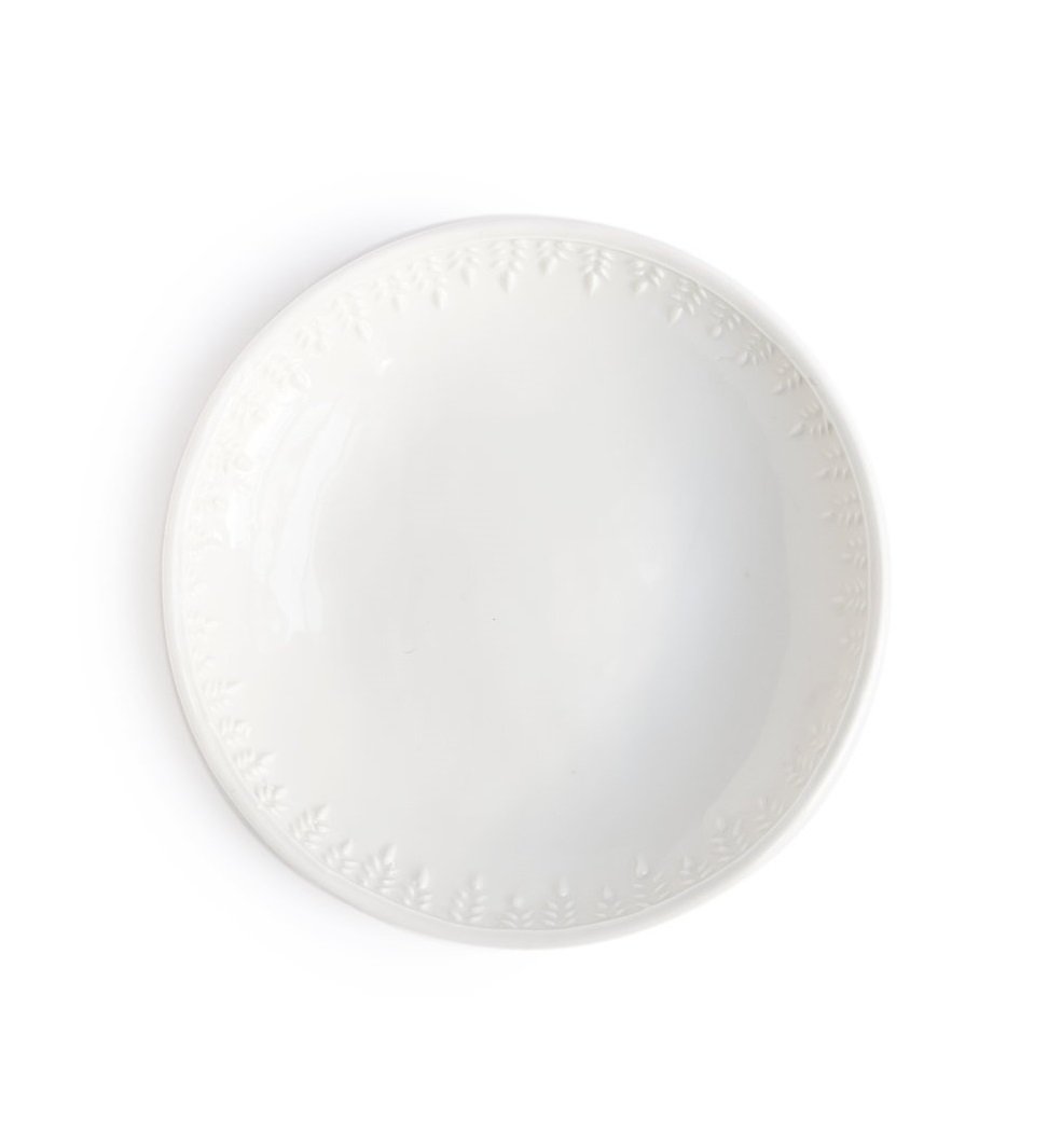 alix d. reynis handmade french limoges white porcelain wheat plate saucer dish