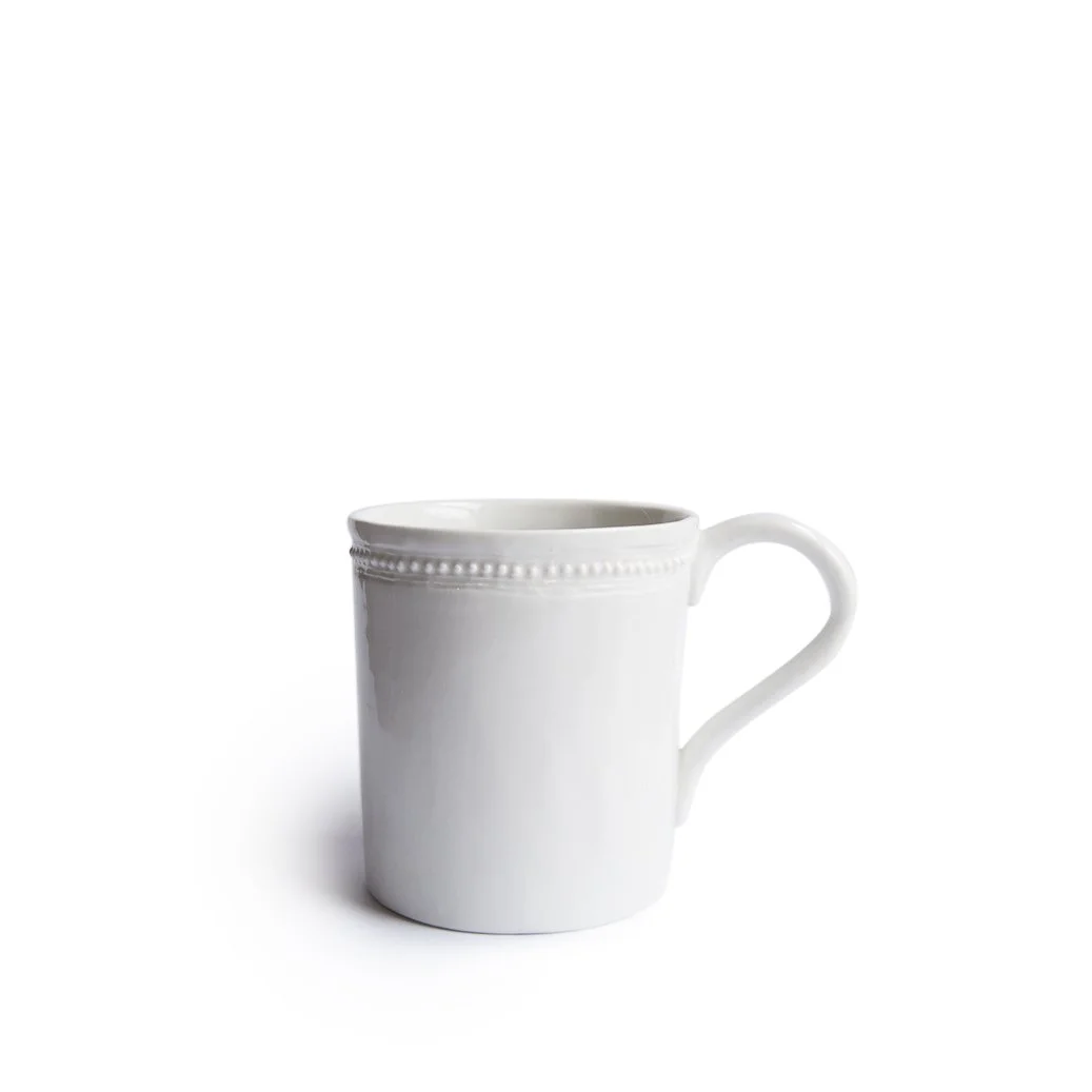 Alix D. Reynis Handmade French Limoges White Porcelain Tea / Coffee Mug