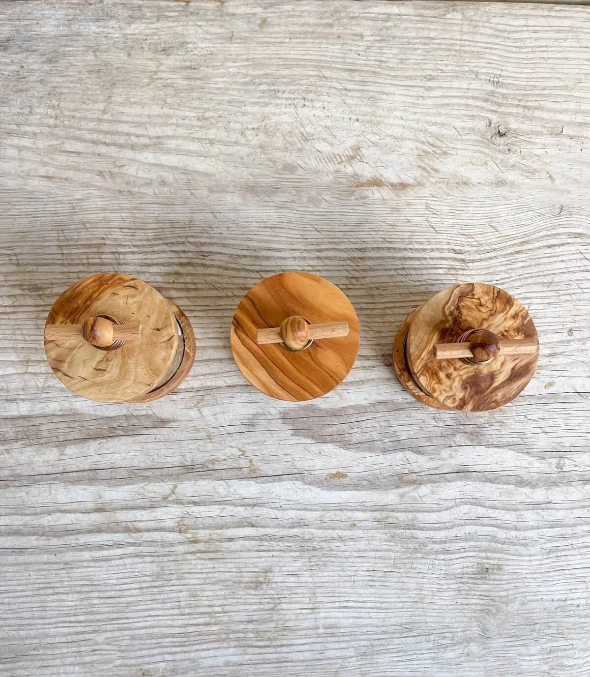 French Herbes de Provence Mill Handcrafted Olive Wood Spice Grinder