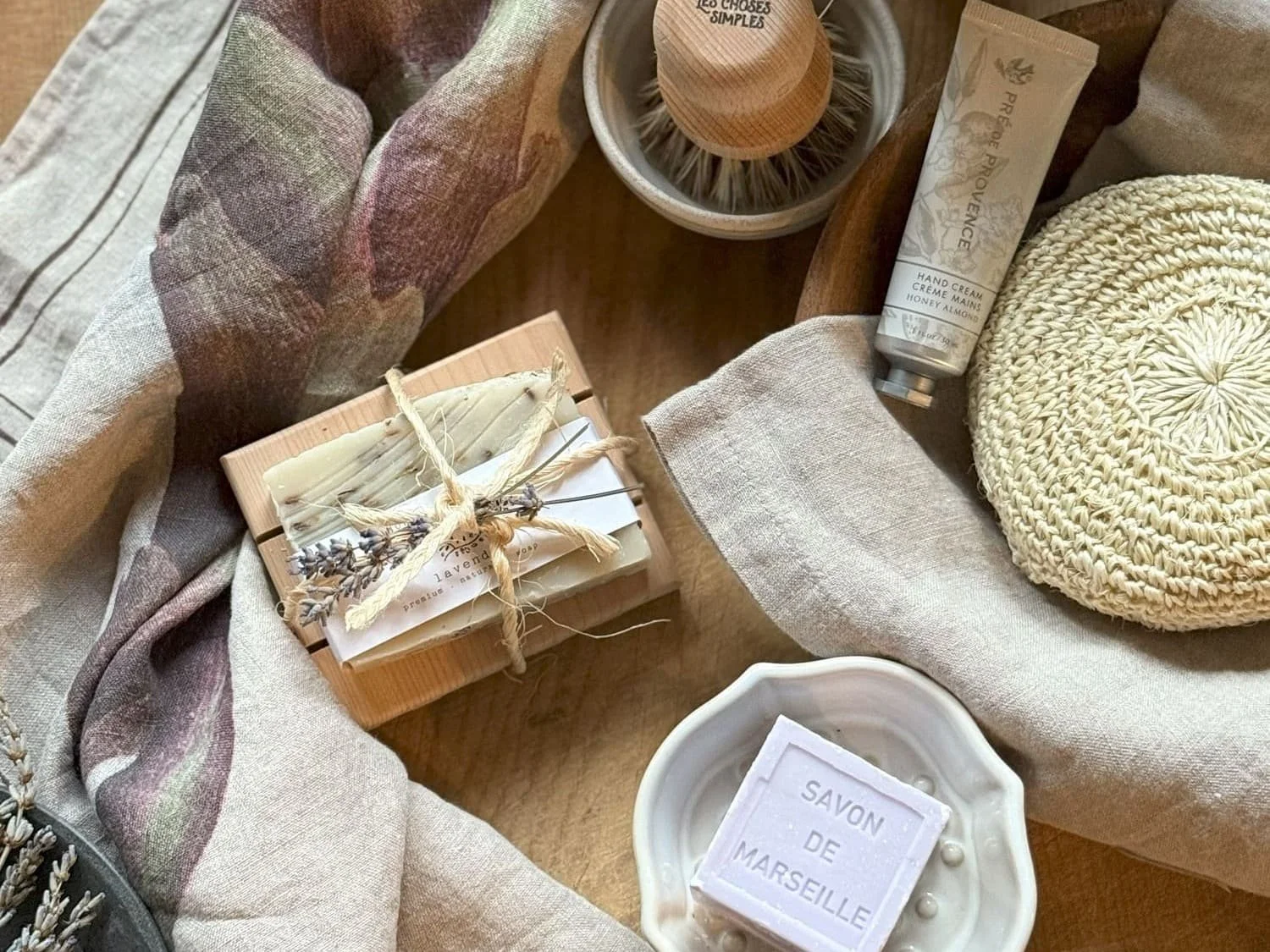 french soap hand cream bath products from France