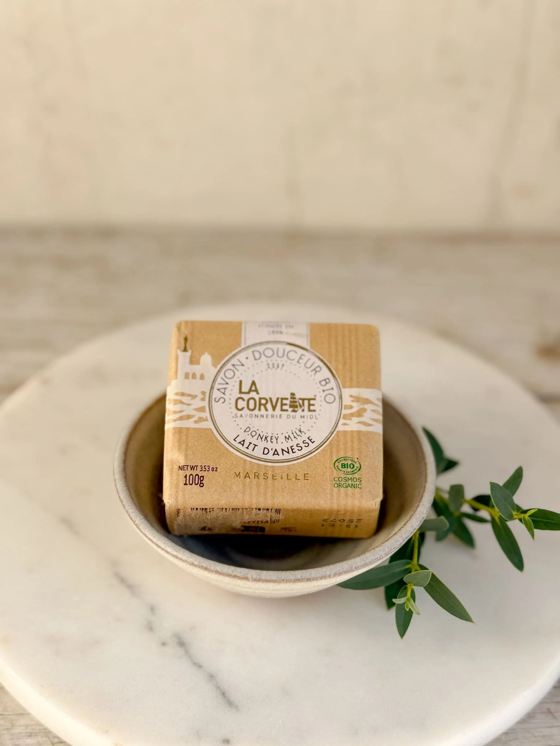 La Corvette Douceur Bio Donkey Milk Marseille Soap Made in France