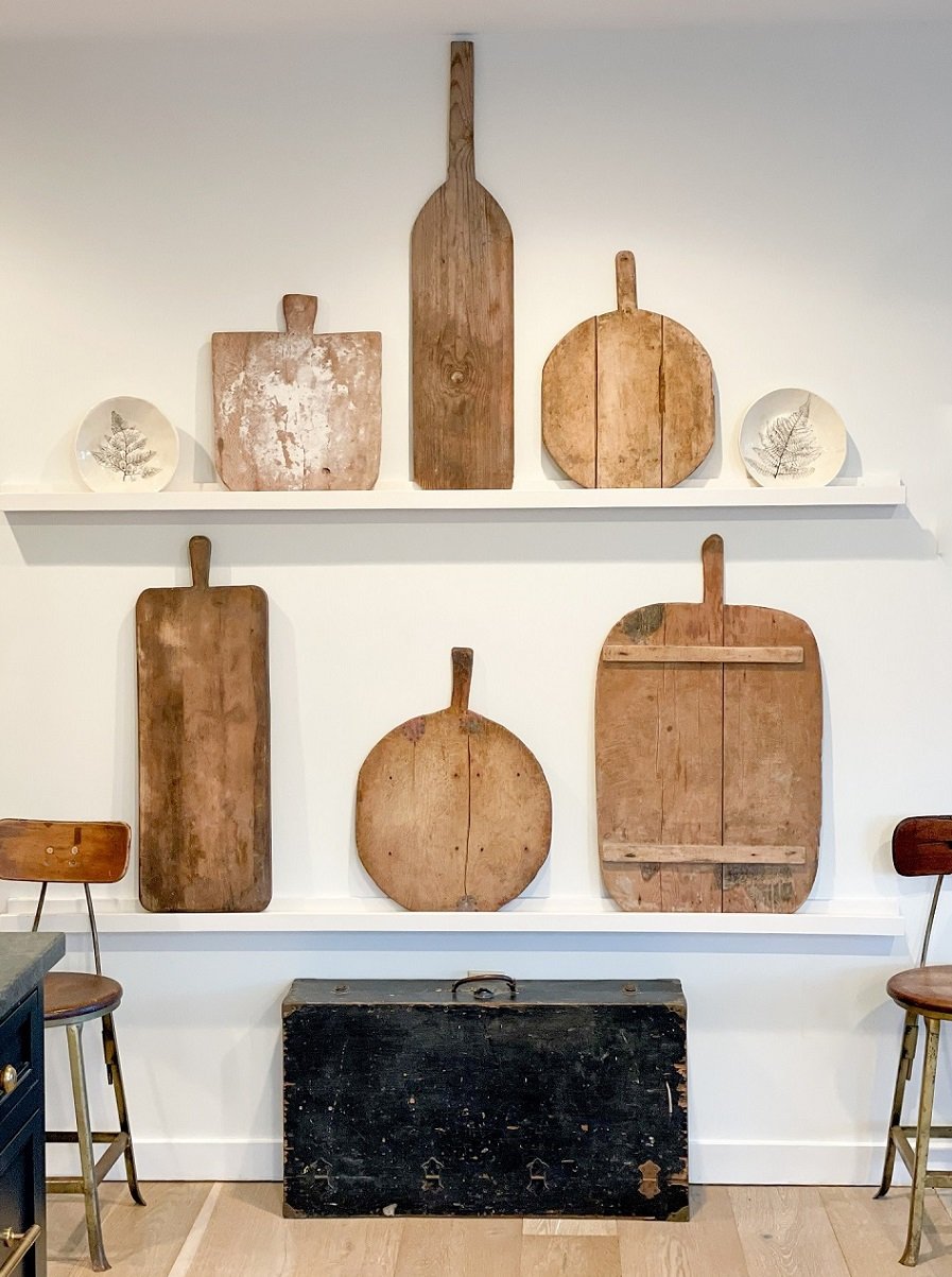 How to Collect and Decorate with Antique Bread Boards - Tidbits&Twine