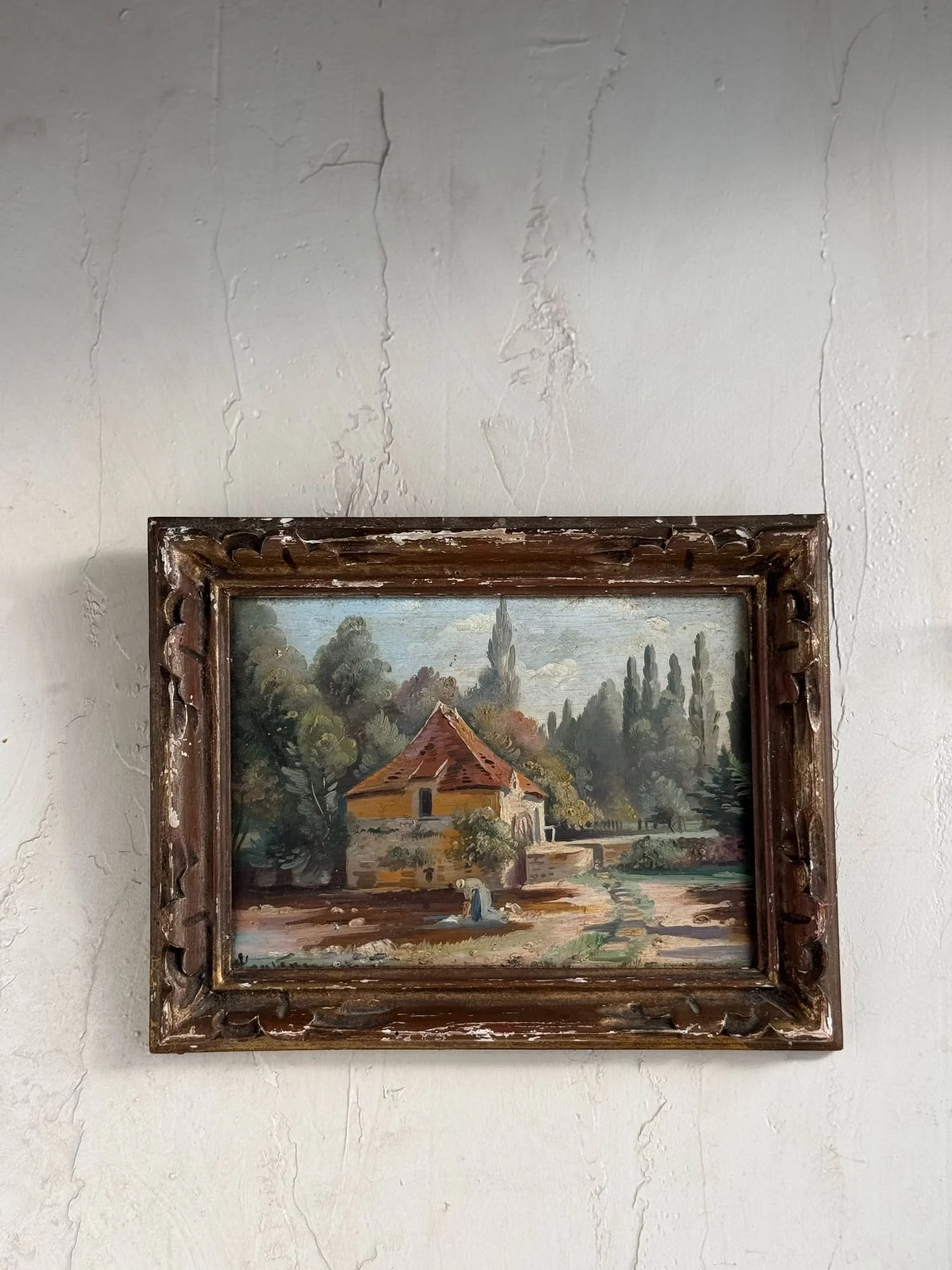 antique-french-framed-oil-painting-country-cottage-scene (2).jpg