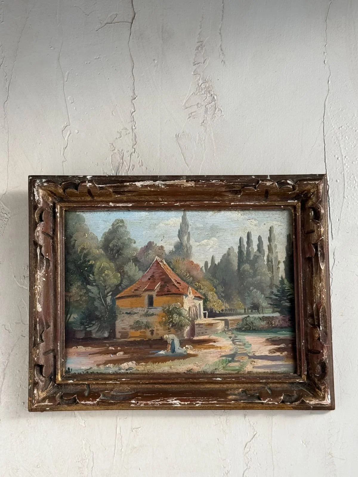 antique-french-framed-oil-painting-country-cottage-scene (3).jpg