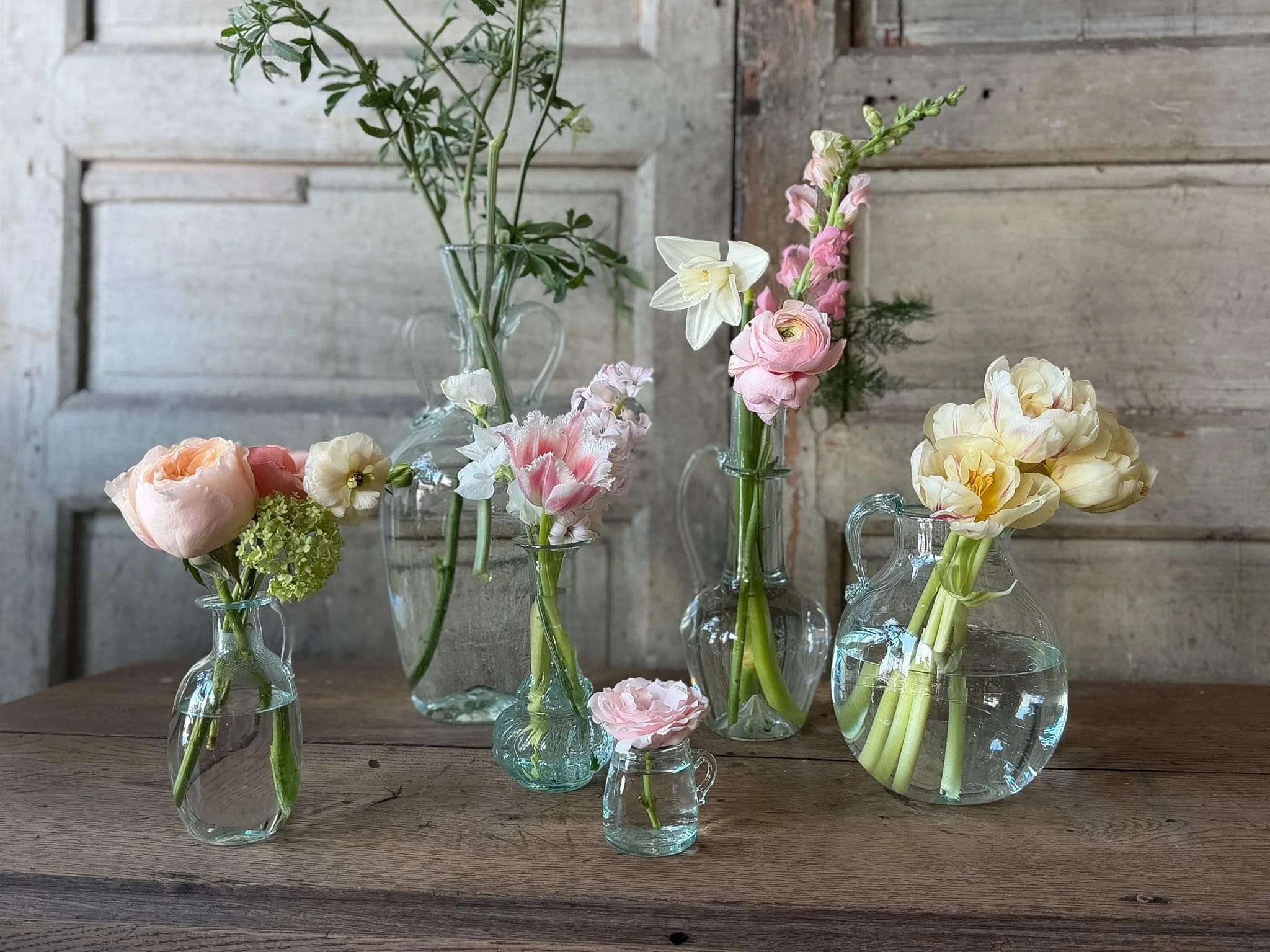 hand blown glass vases made in paris france by le soufflerie