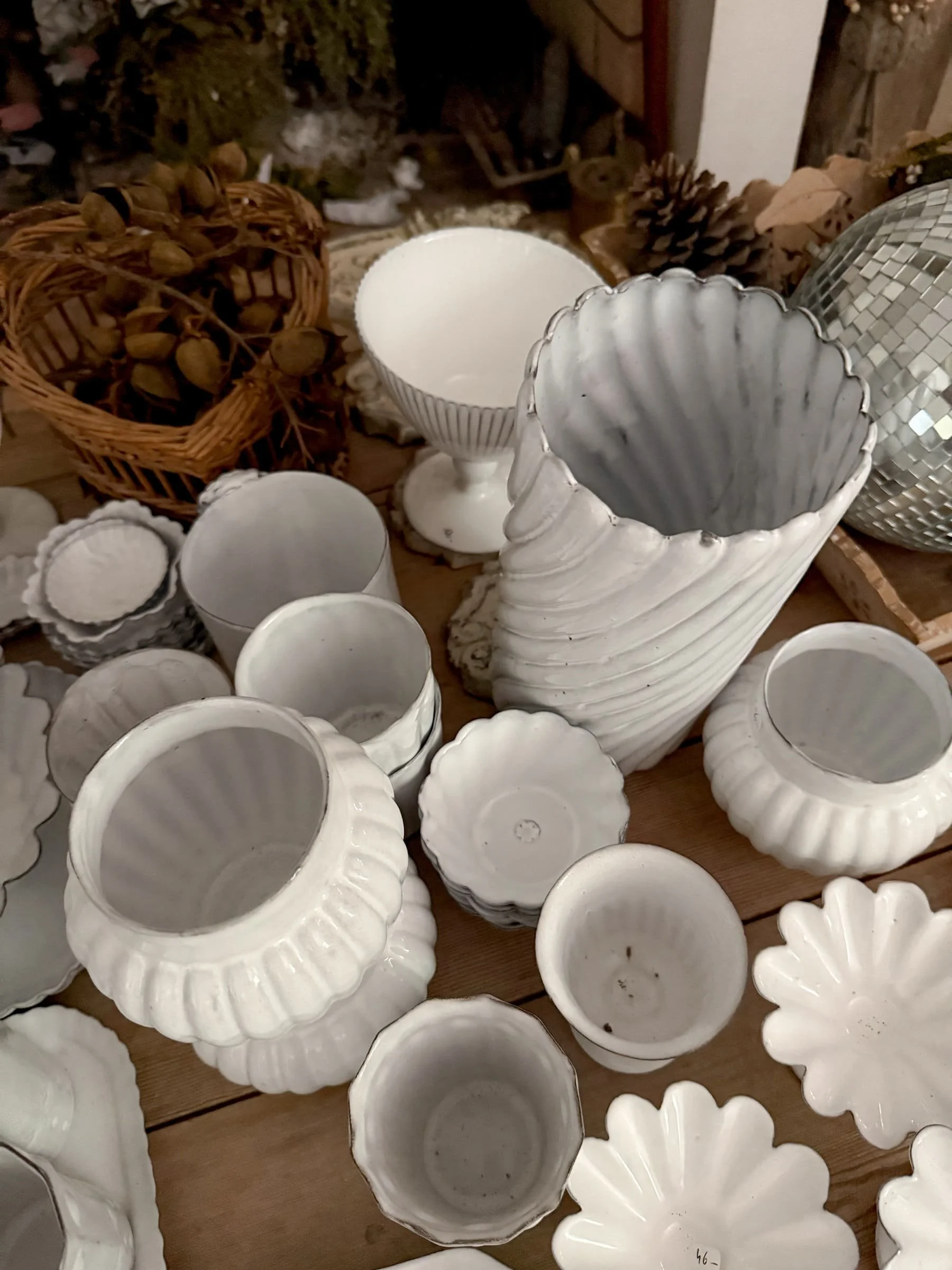 provence handmade white pottery reves d'argile white majolica glazed ceramic tableware from france