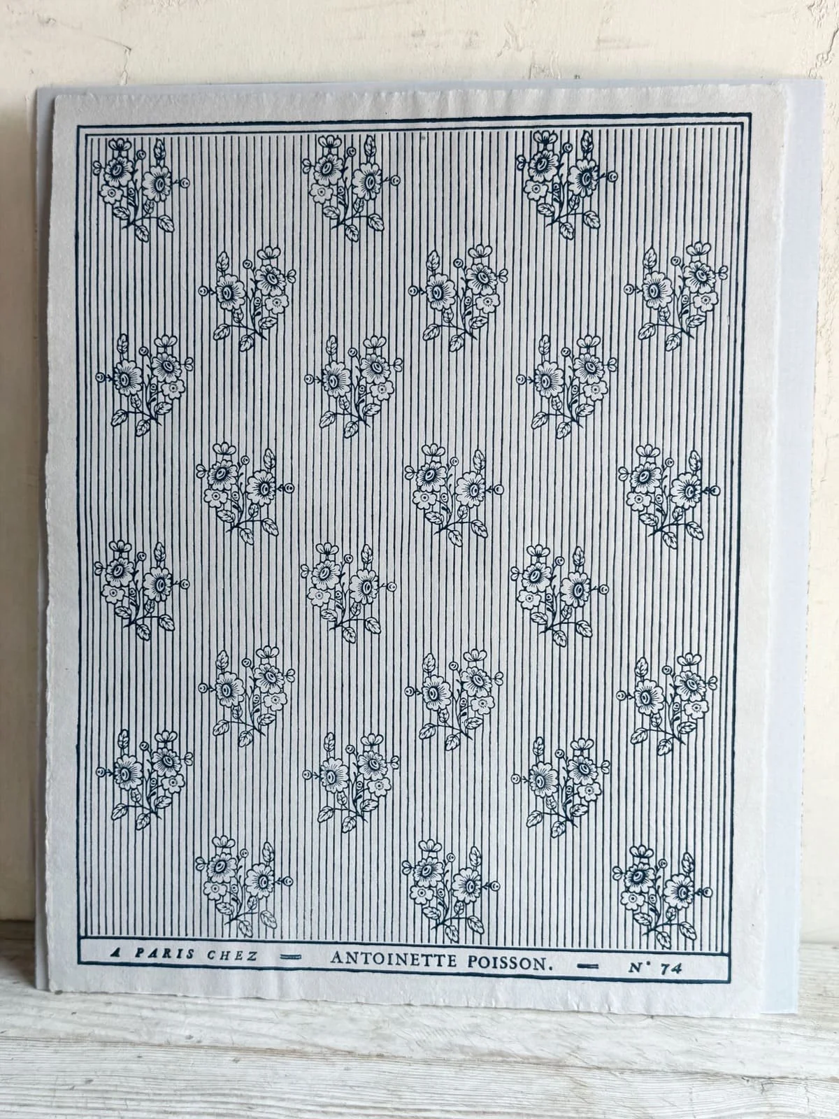 Antoinette Poisson French Domino Paper - 74B Boutonniere - Buttonhole