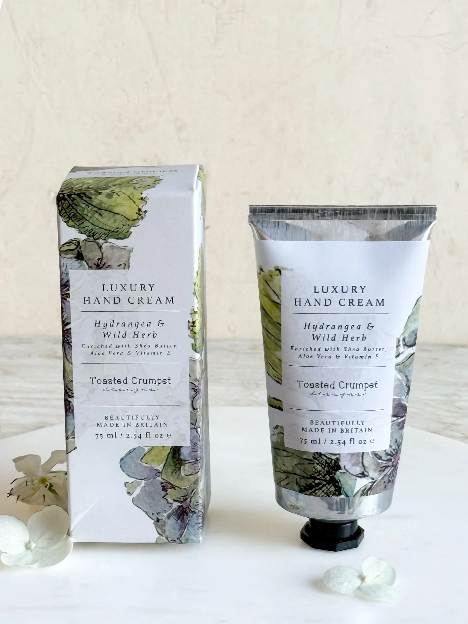 Luxury Shea Butter Hand Cream - Hydrangea & Wild Herb Scent