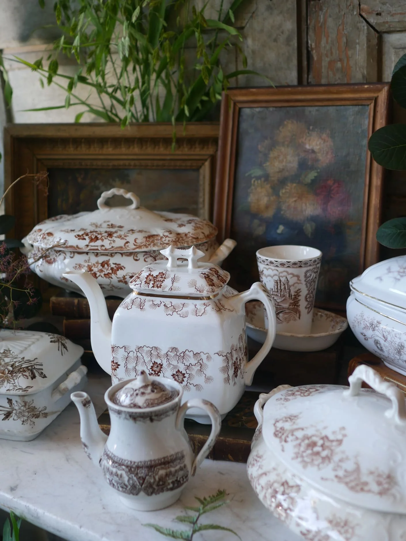 antique-staffordshire-pottery-brown-transferware-serving-pieces-2.jpeg