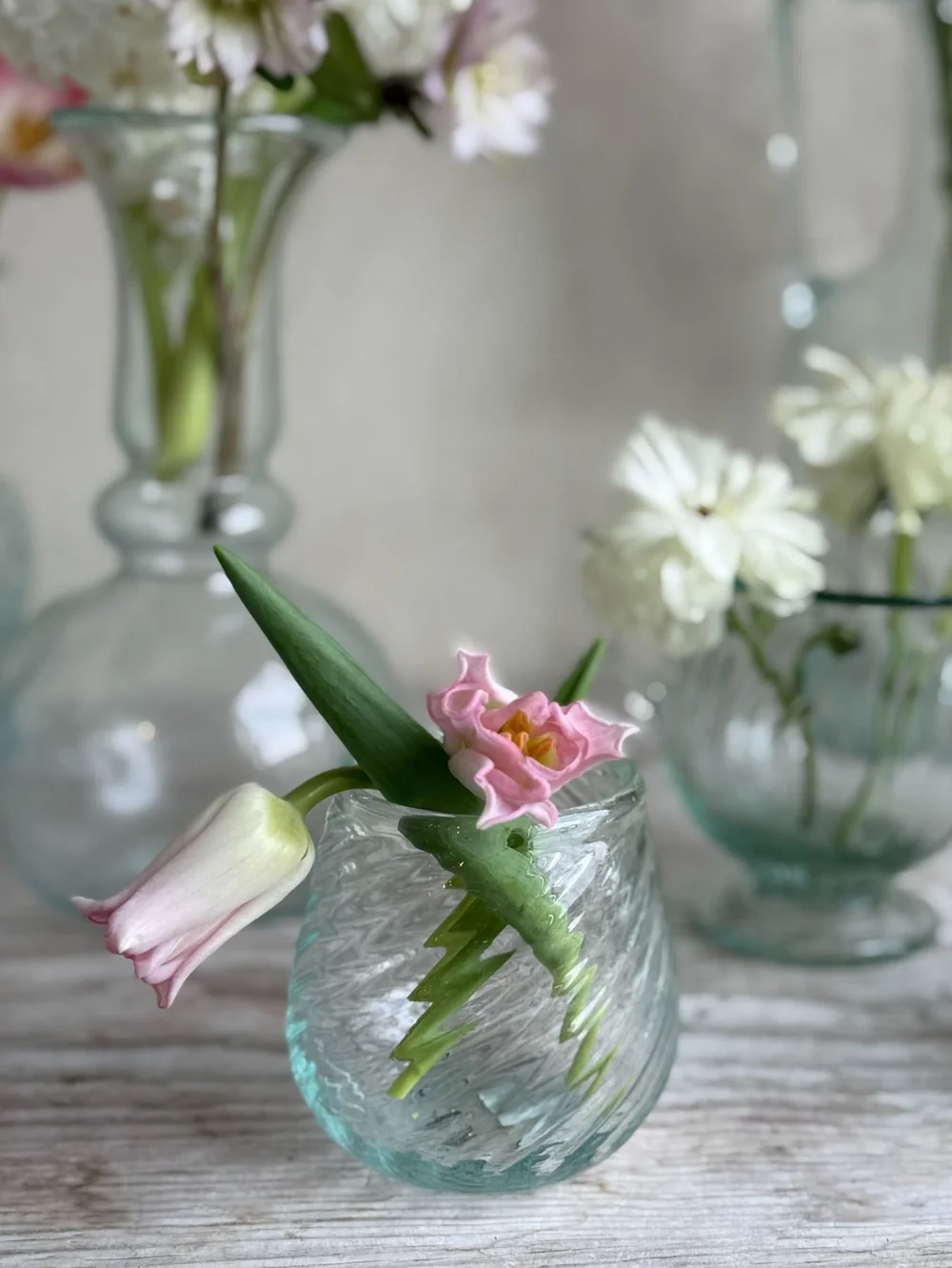 Hand Blown Recycled Glass Venetian Goblet Vase | by La Soufflerie