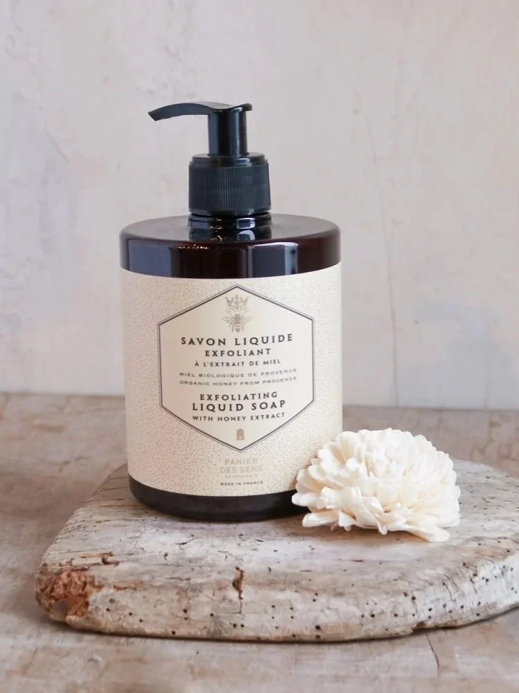french marseilles liquid soap exfoliant pumice detox honey