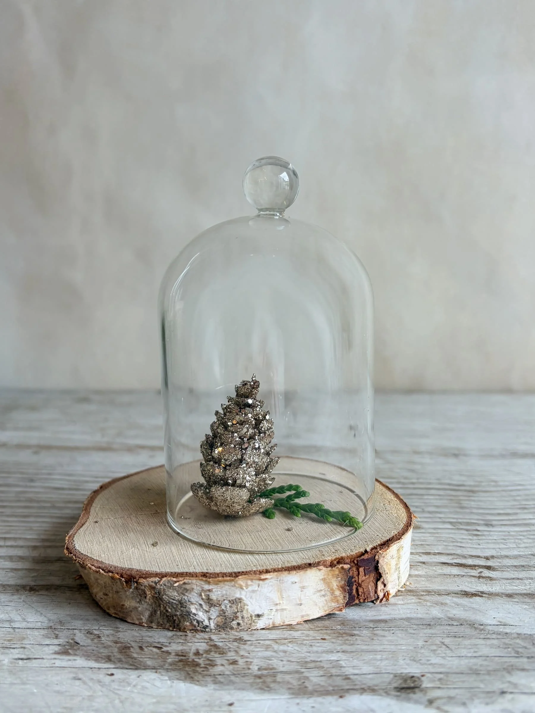 Vintage Glass Cloche - Bell Jar Cloche en Verre