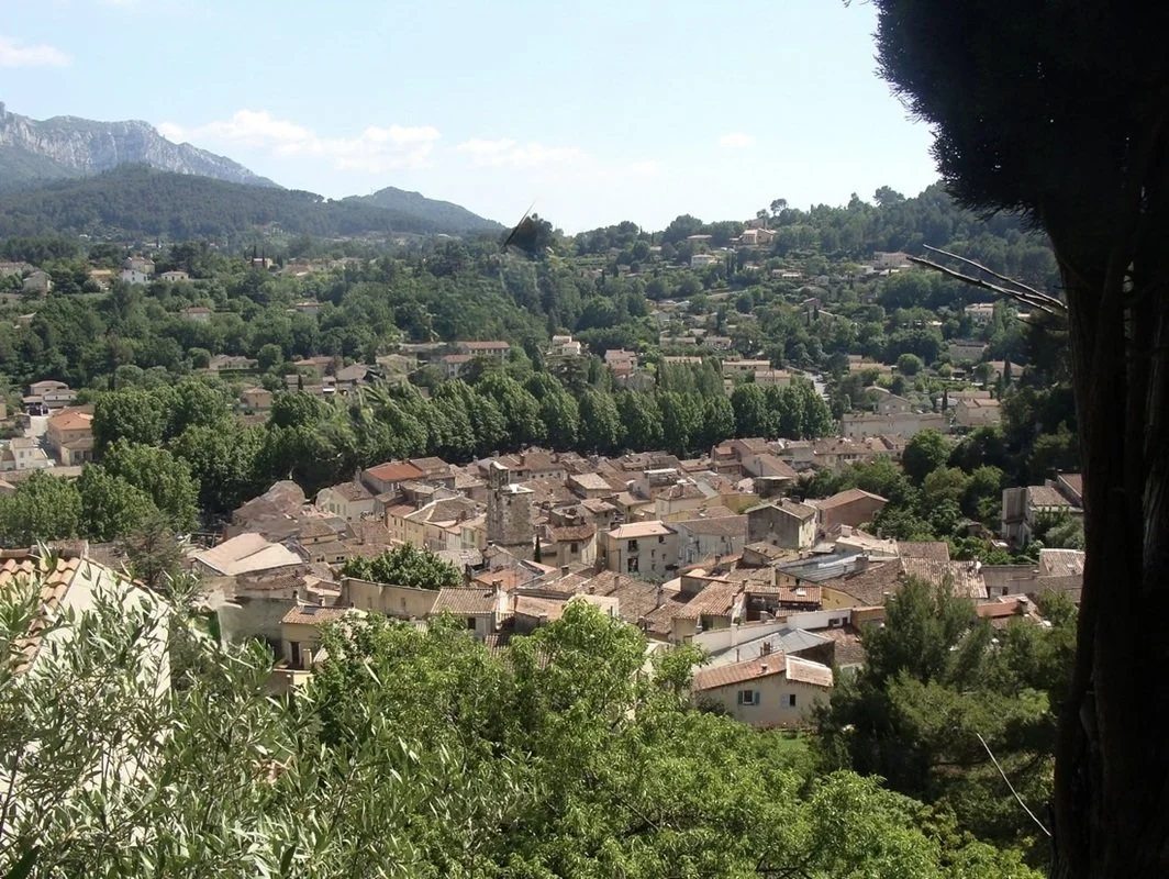 provence hillside village scenery