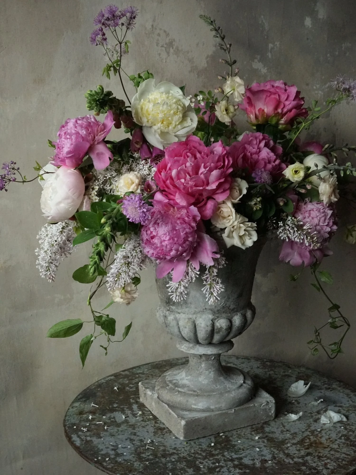A Romantic Pink Peony Floral Arrangement Tutorial