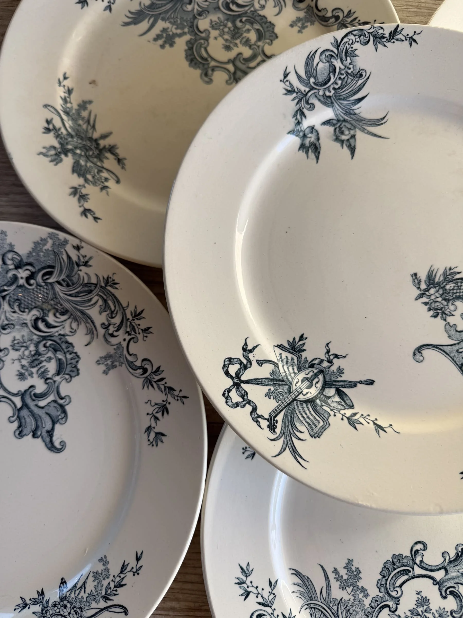 antique-french-ironstone-terre-de-fer-blue-lyre-plates (3).jpg