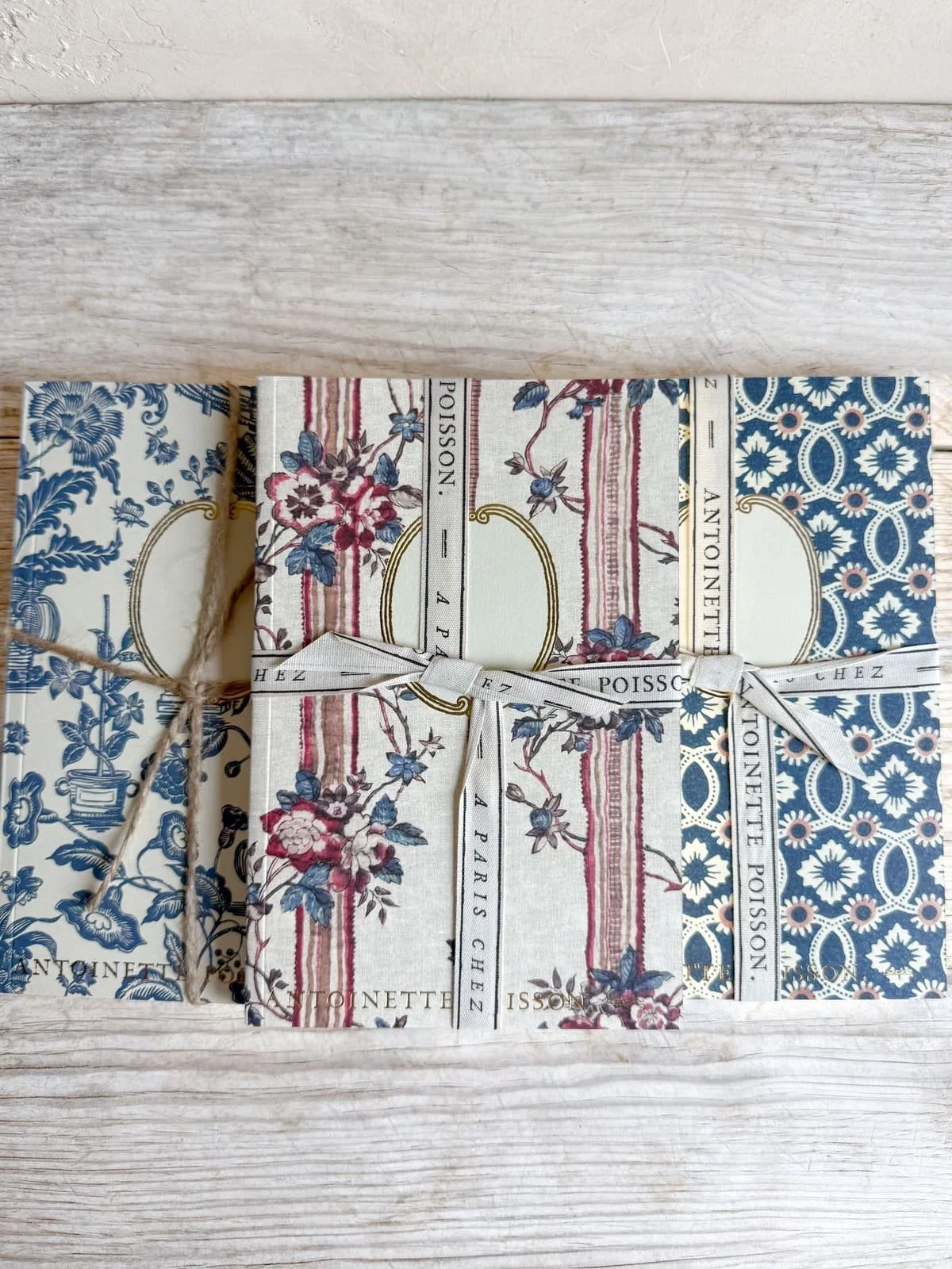 antoinette poisson domino paper notebooks paris artisan block printed paper notebooks