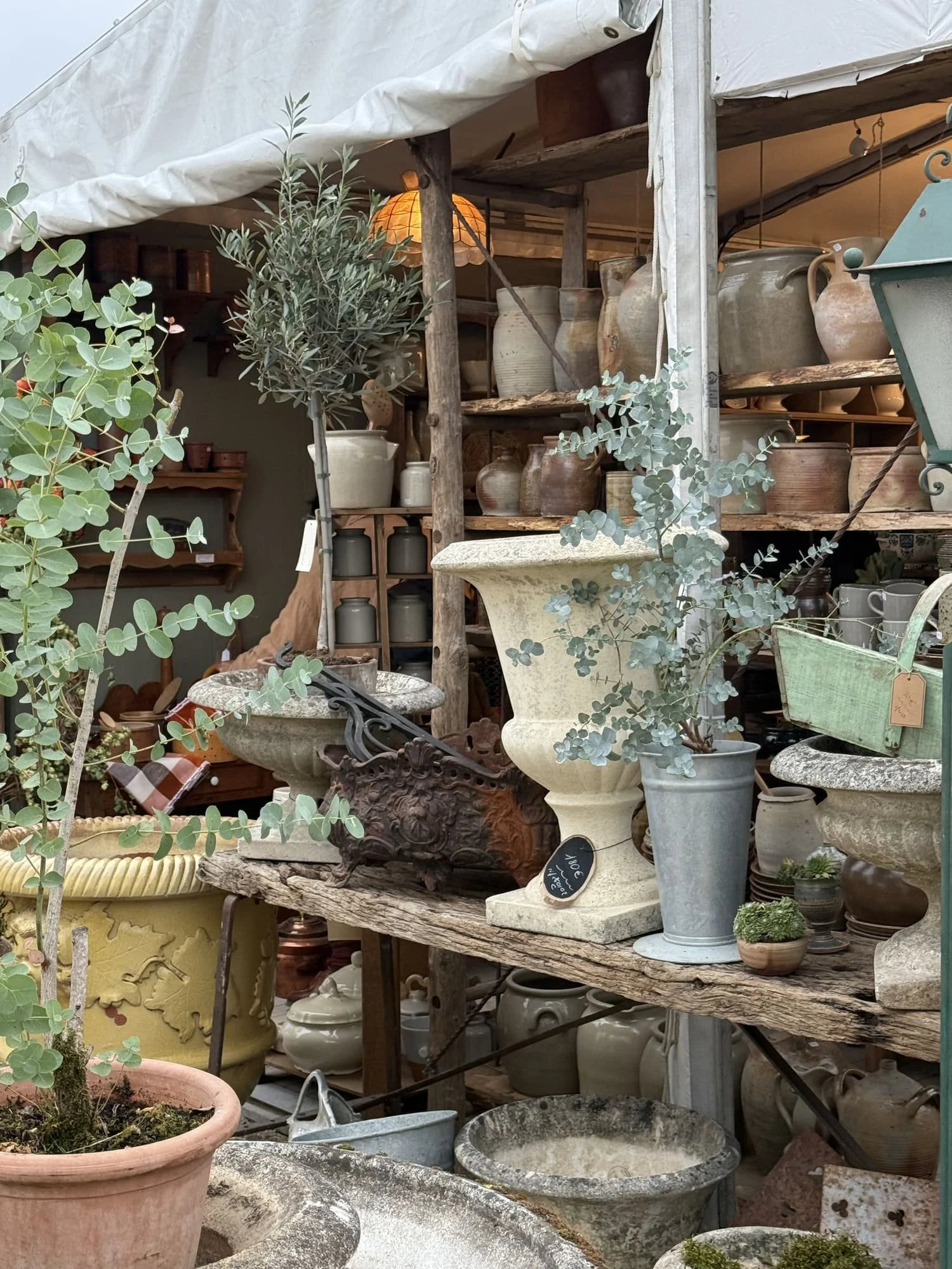 paris antique market garden urns tours to france