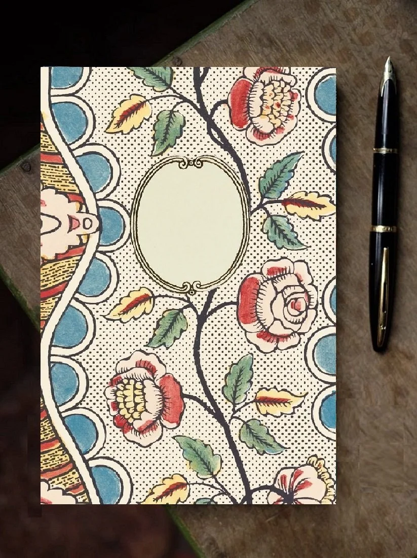 Antoinette Poisson French Domino Paper Notebook - 15A Guirlandes 