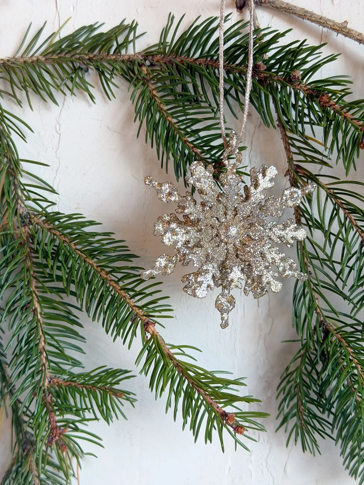 Gold Metal Cutout Snowflake Ornament