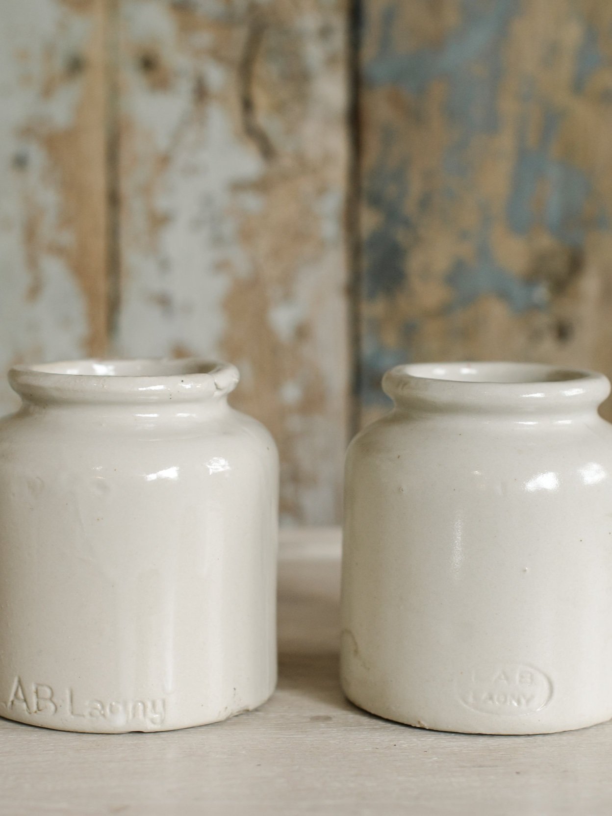 ironstone mustard jar crock france lagny