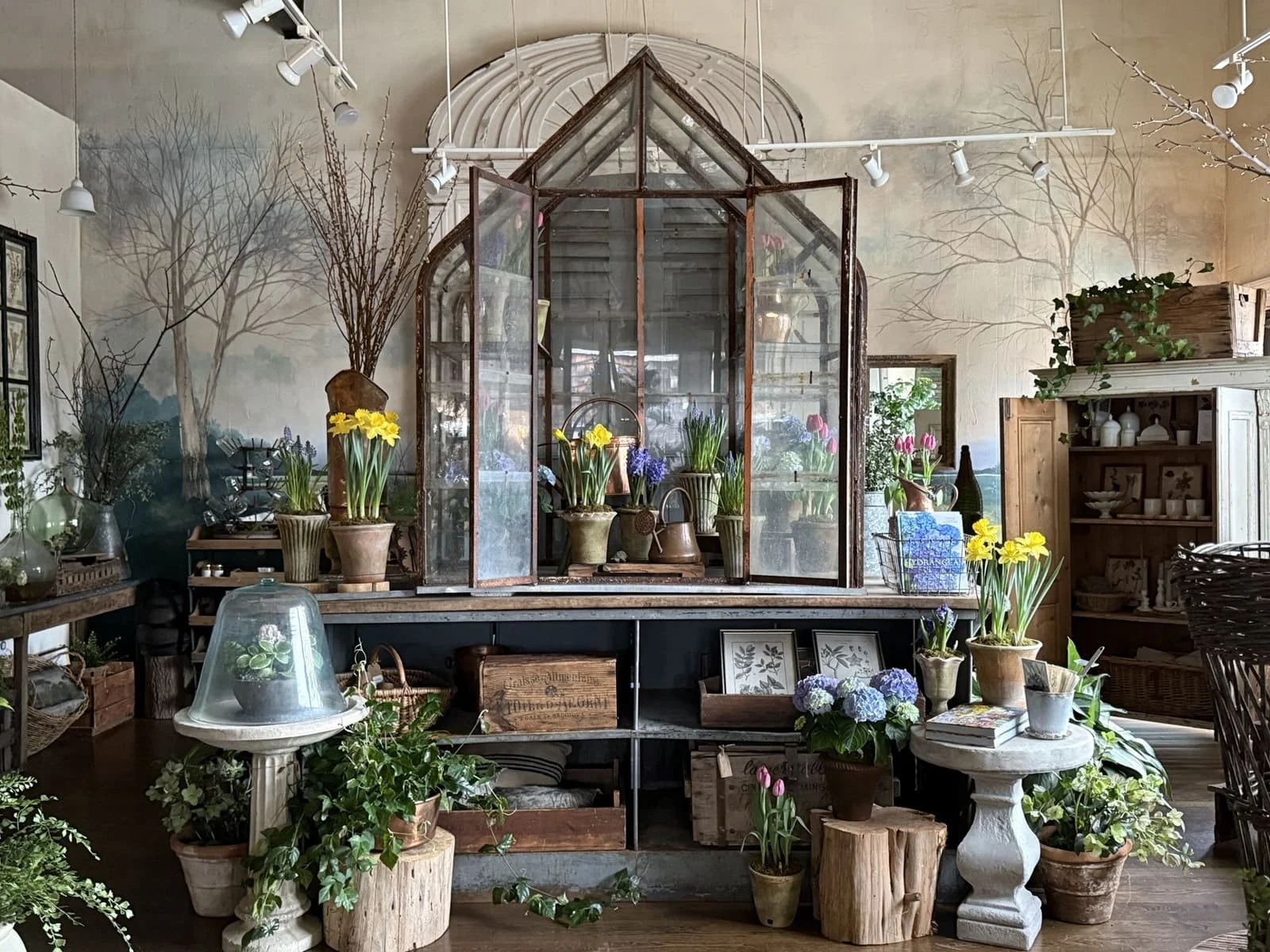 old french greenhouse glass iron plant conservatory inside les fleurs andover