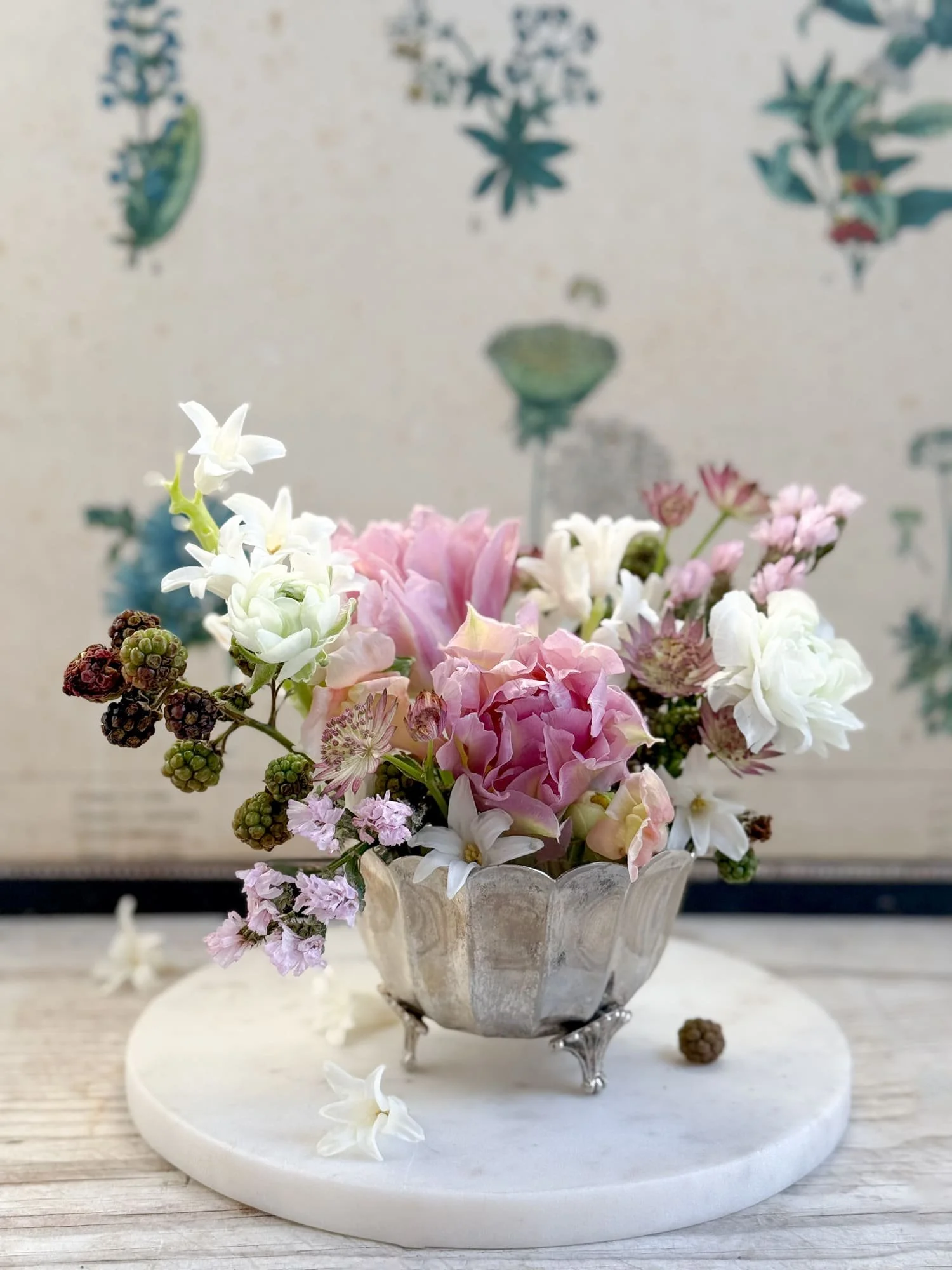 vintage-glass-silver-flower-frog-vase-footed-bowl (3).jpg