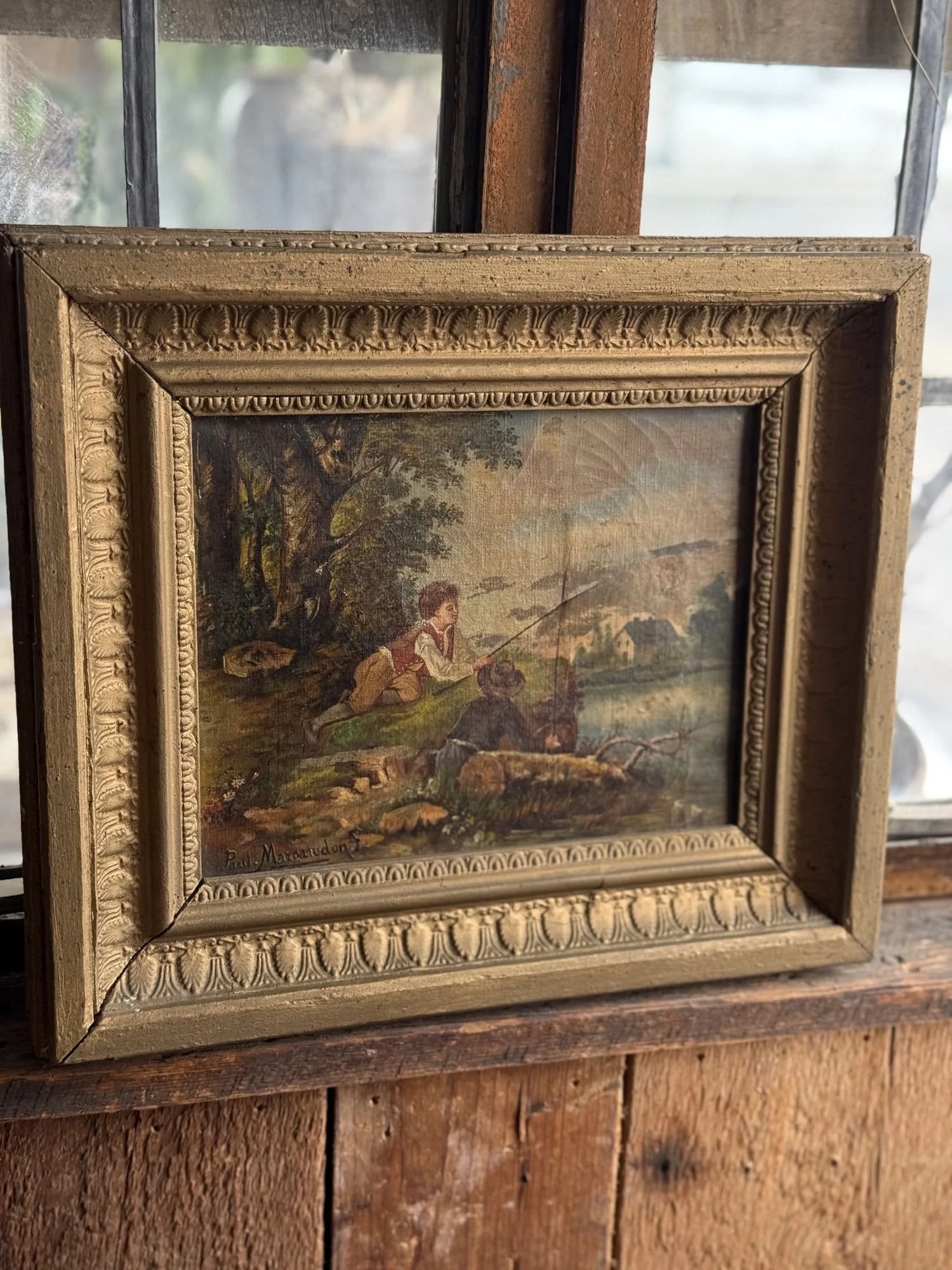 antique-french-oil-painting-fishing-scene-giltwood-frame (5).jpg