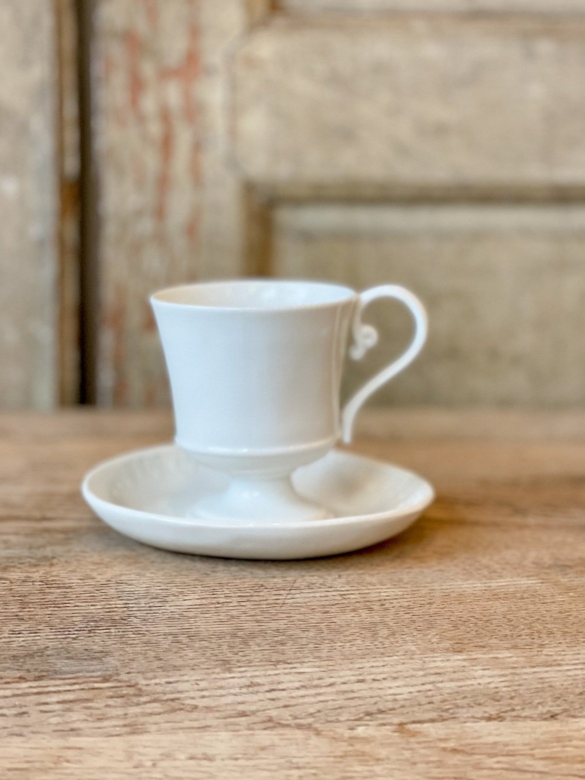 alix d. reynis handmade french limoges porcelain mazagran mugs coffee cups