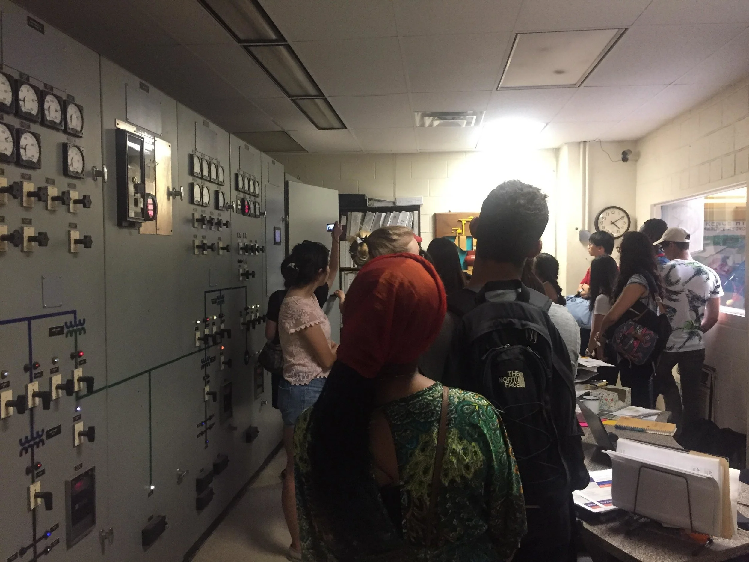 The Station1 Fellows and instructors visiting the Great Stone Dam in the City of Lawrence, Massachusetts as part of the Station1 shared curriculum topic on science and technology innovation, maintenance, and infrastructure.