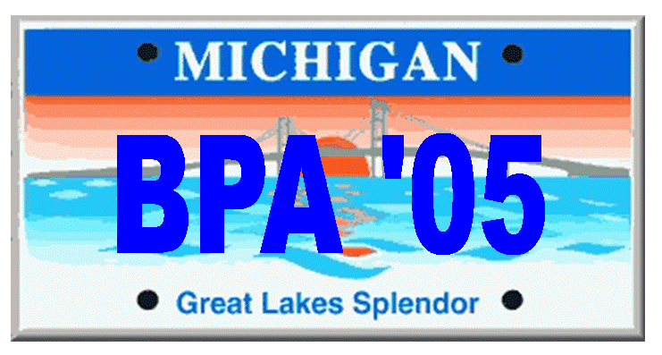 2005 NLC Pin Michigan Plate