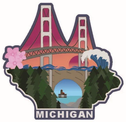 2025 NLC Pin Michigan Landmarks