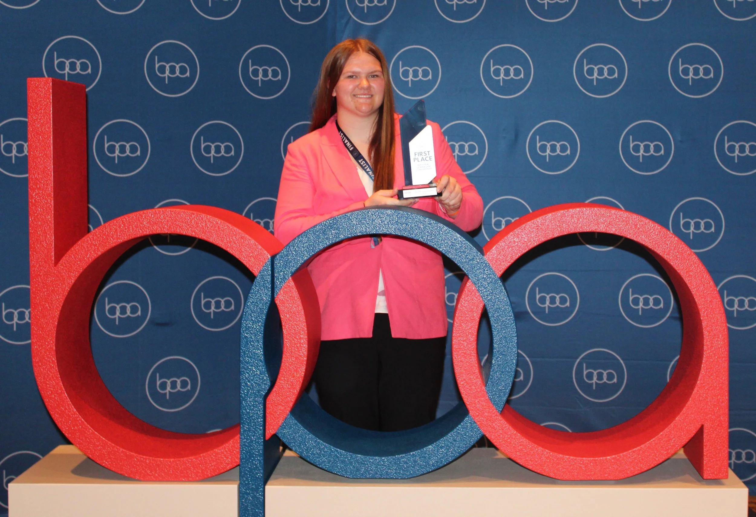 Zoie Halliwill, Midland HS, 1st place Basic Office Systems & Procedures.JPG