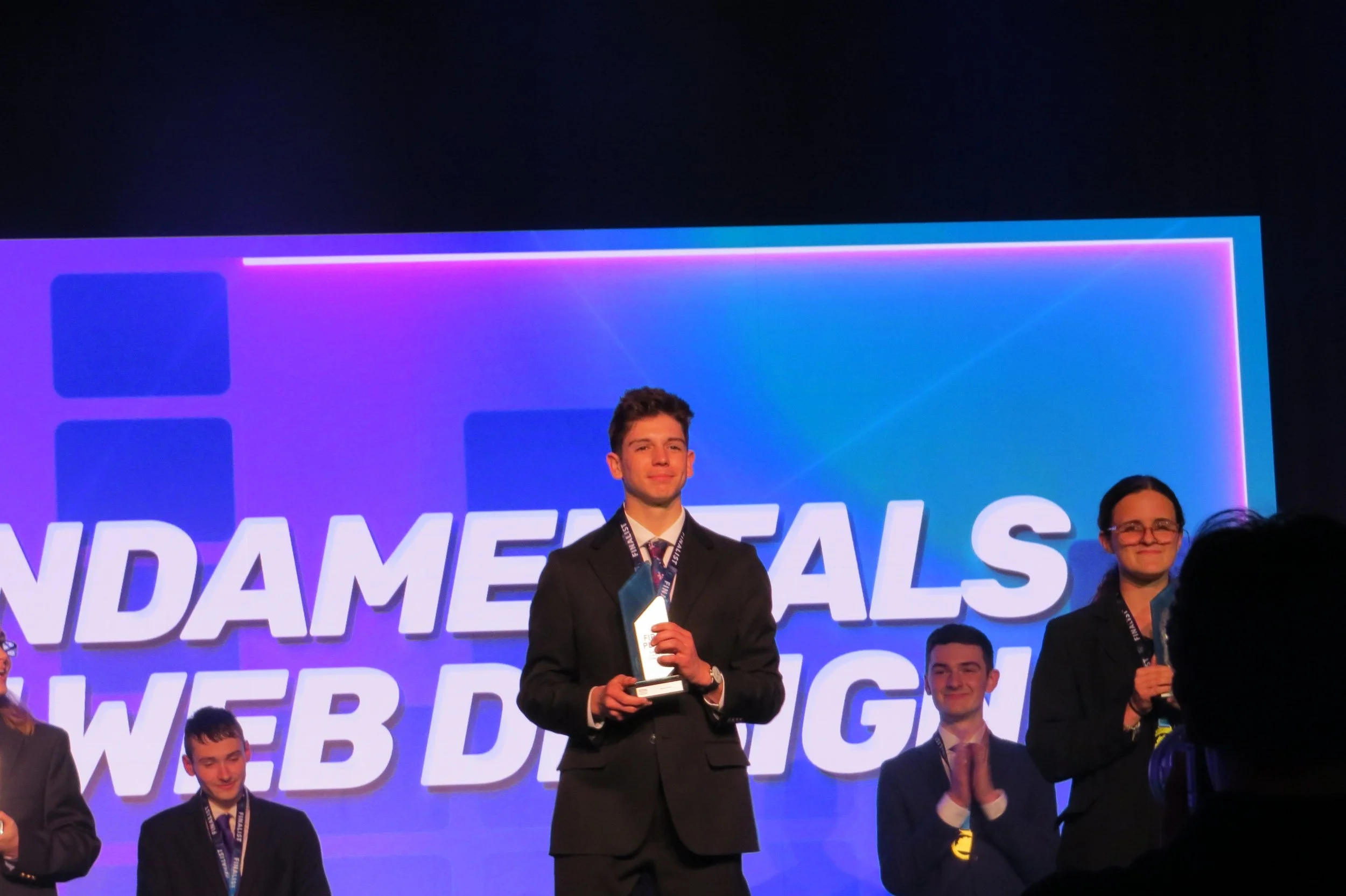 Levi Willette Bay-Arenac Career Center PM - 1st Place Fundamentals of Web Design.JPG