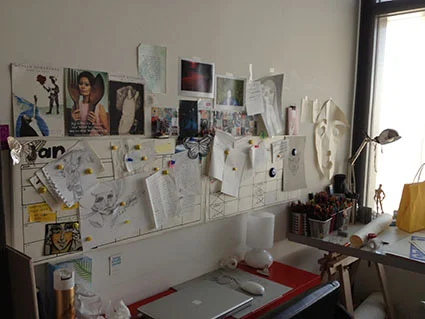 Studio of artist Lama Khatib Daniel